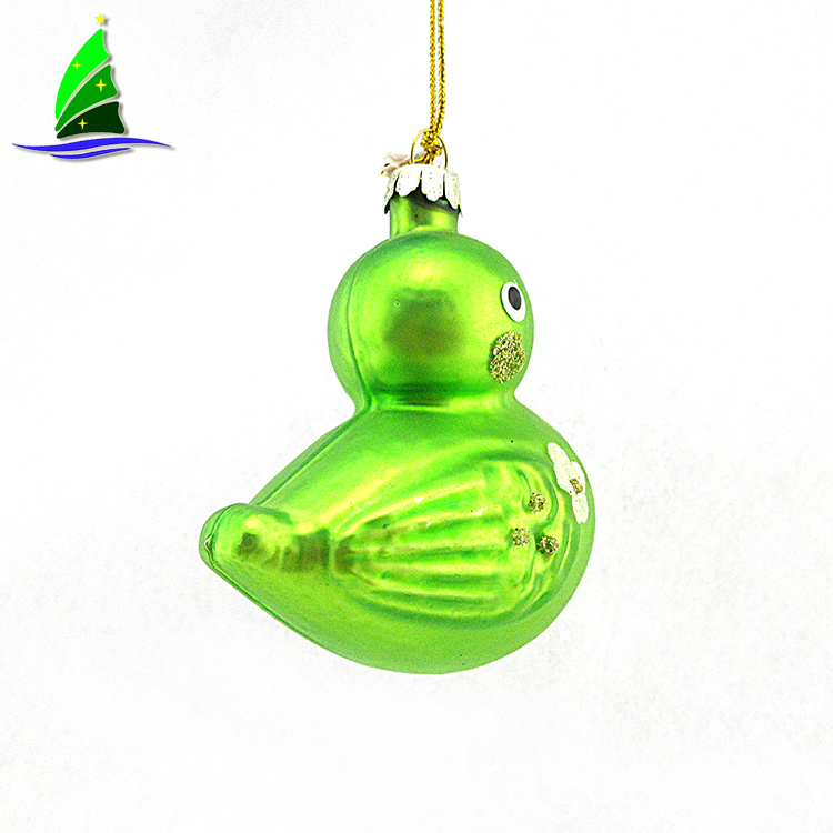 Adornos navideños de vidrio pintado a mano Hand Painted Glass Christmas Ornaments